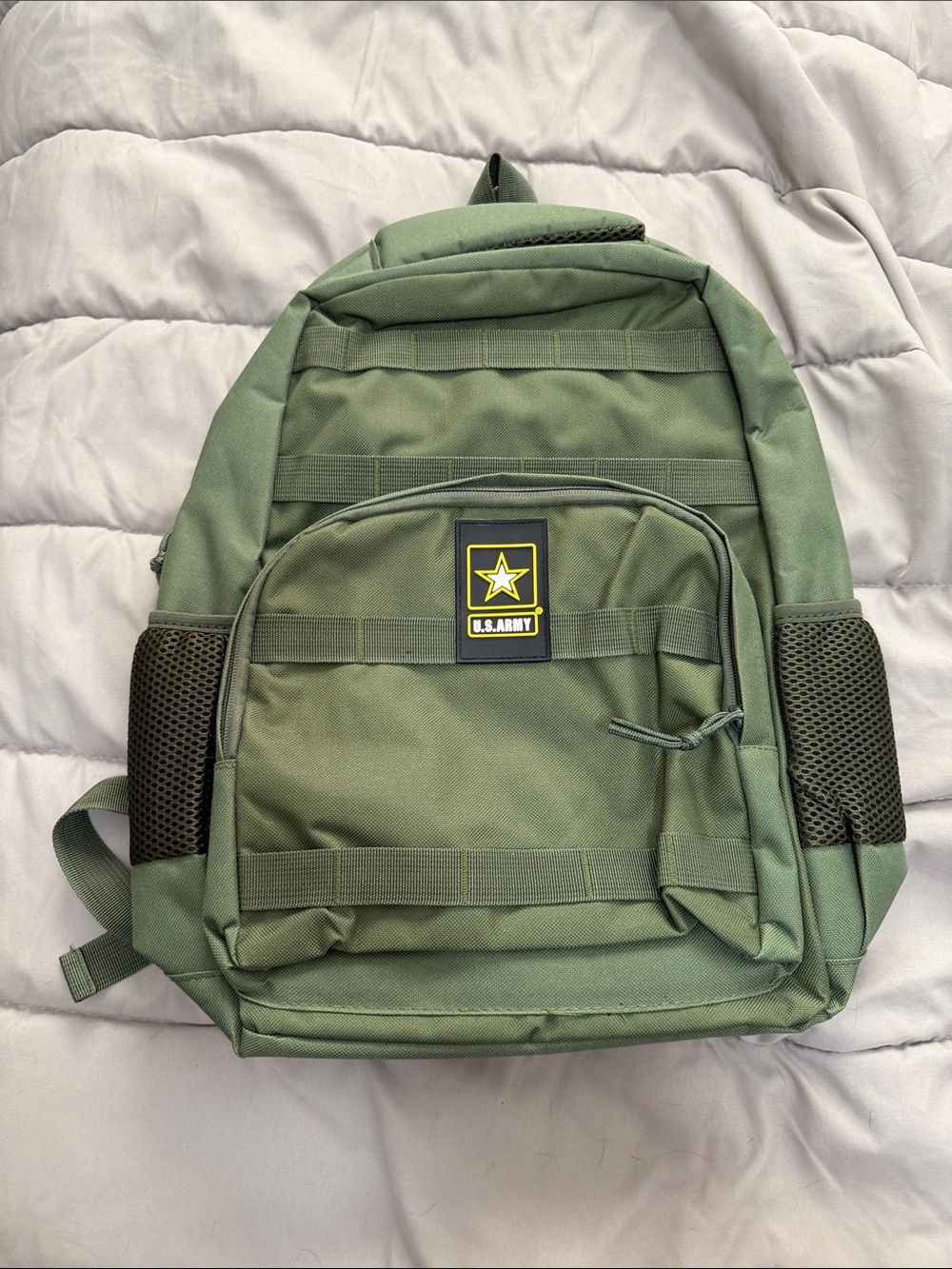 NWOT U.S. Army Green Tactical Backpack with Front Patch